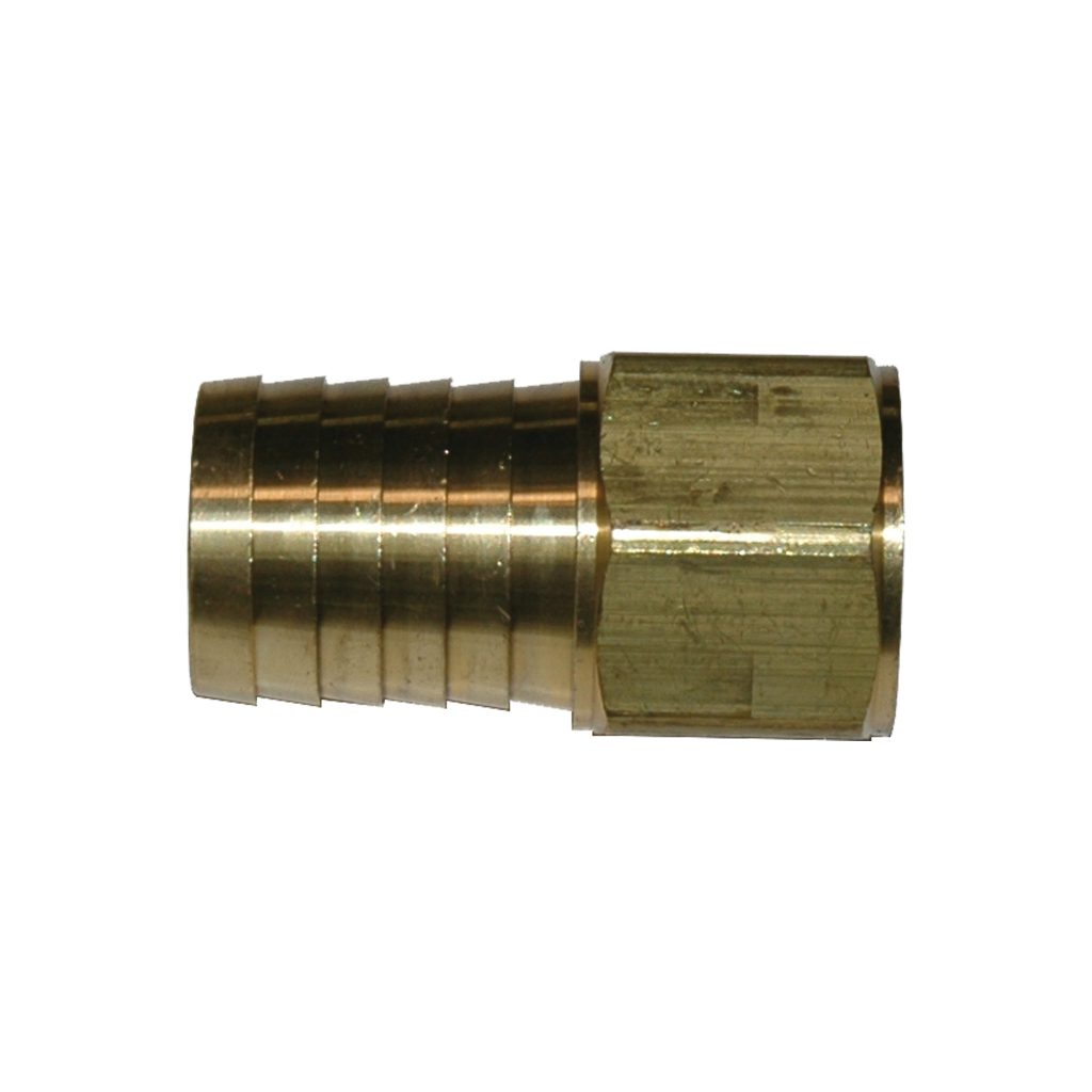 Hose Barb, 1" Inside Diameter Hose, 3/4" Female NPT, Straight, Brass.