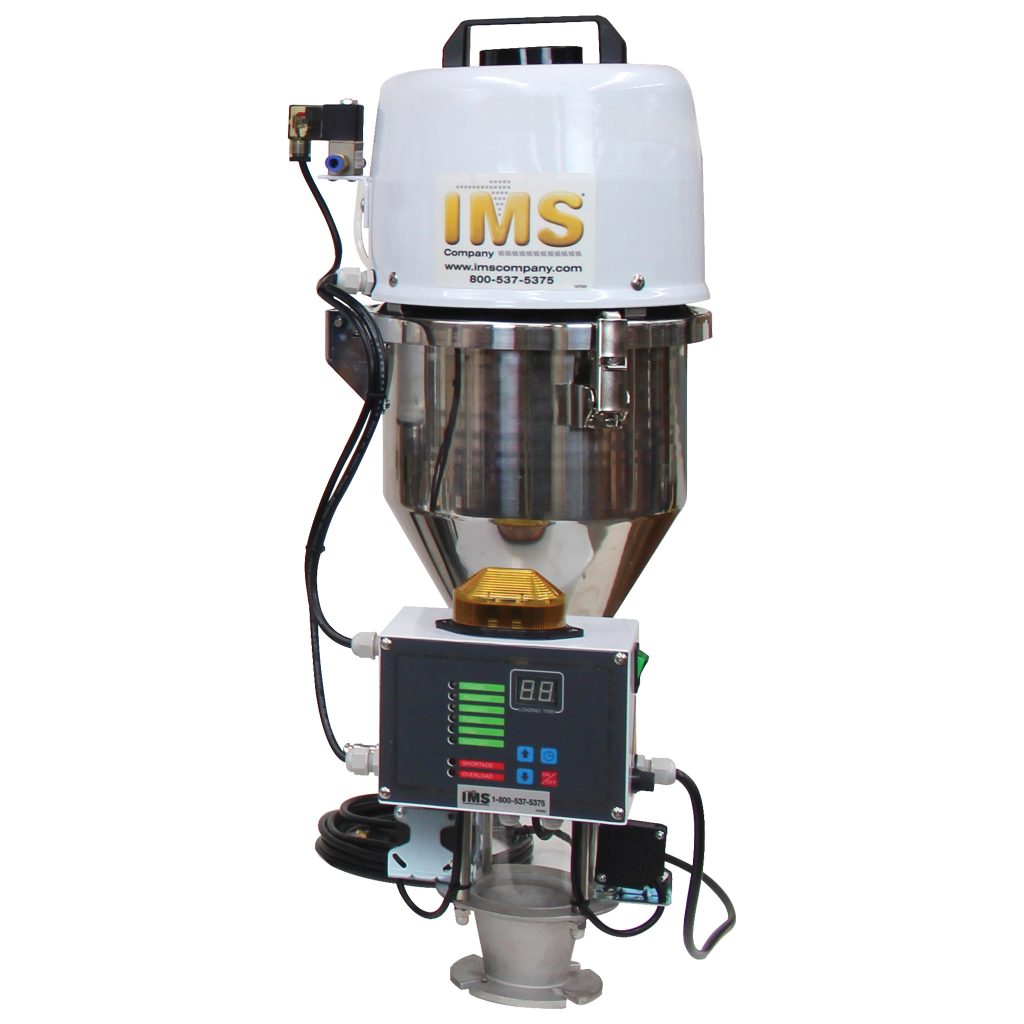IMS Series Just-In-Time Material Loader, Model 300JT, Electric 1.4 hp Motor, Throat Mount, 650 lb/hr