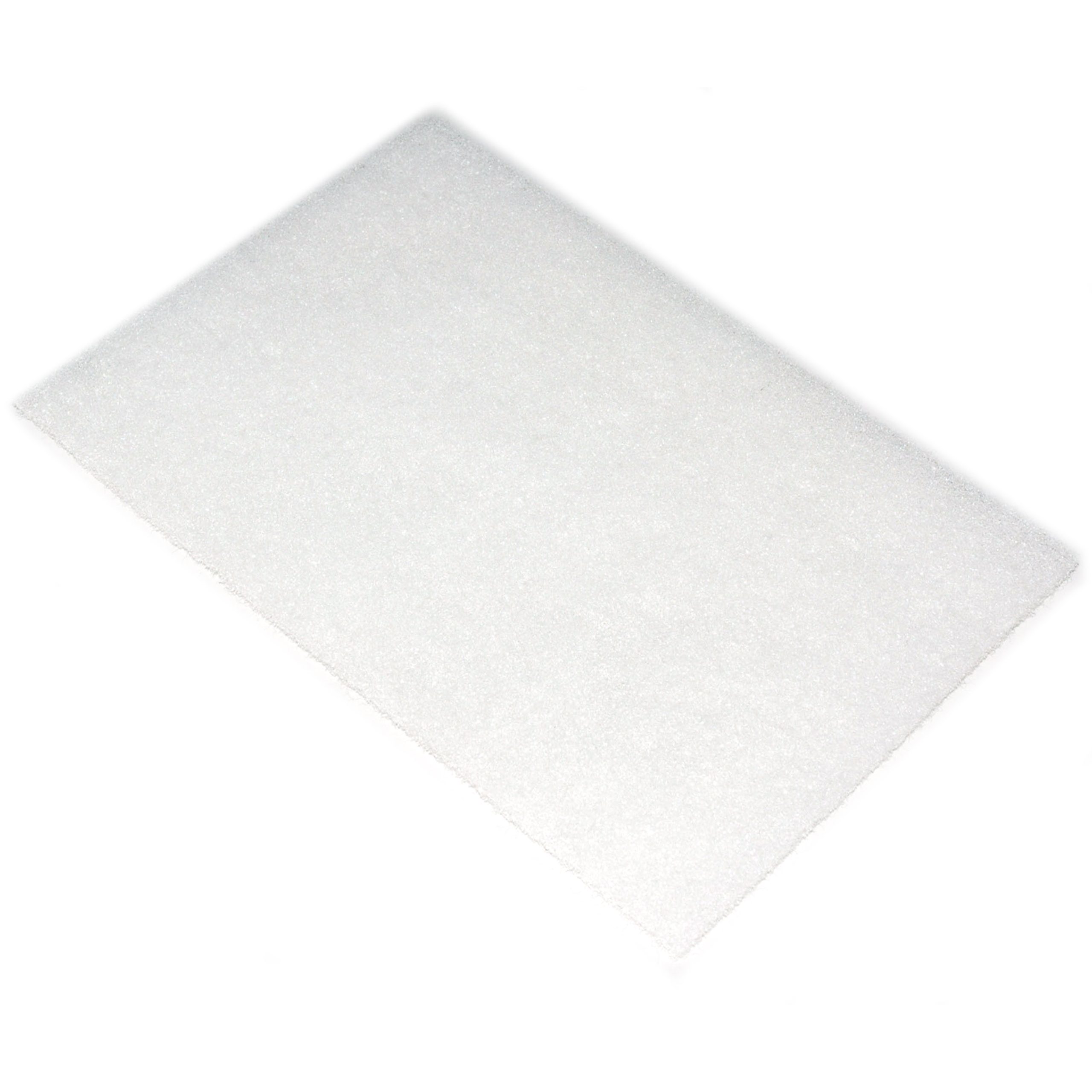 Cleaning Pad, 6" x 9", White, Light Duty - Image 1
