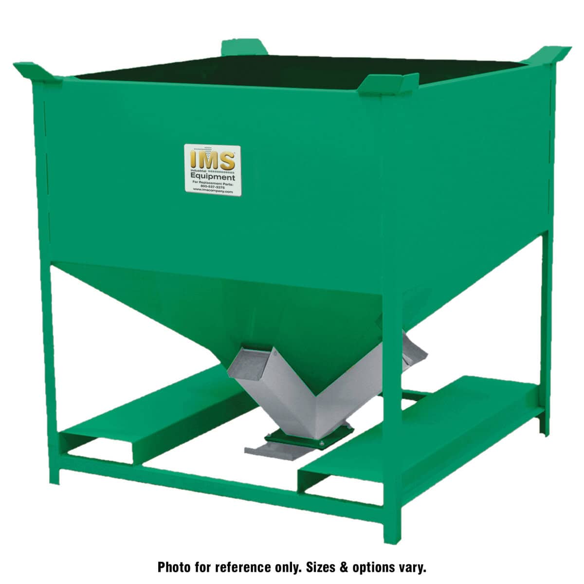 Mobile Storage Hopper, Heavy Duty 40 cu ft, 45° Hopper Slope, with Vacuum Ports - Image 1