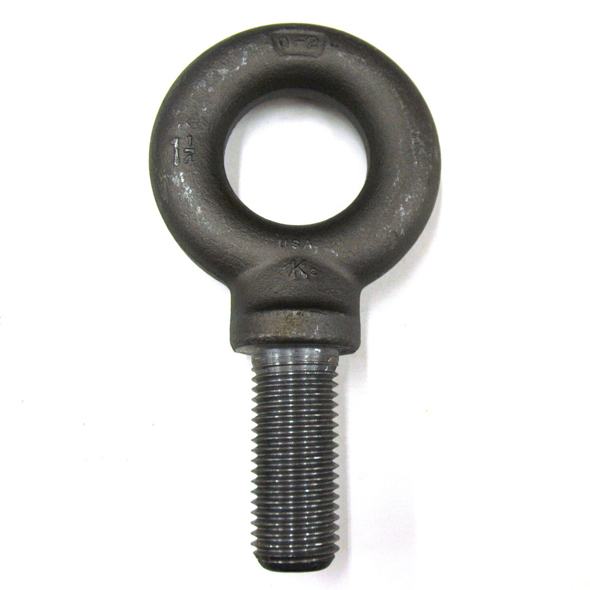 Eyebolt, 15,000 lb. Capacity, Standard, Shouldered, Forged Steel, 1-1/4"-7 Thread Size - Image 1