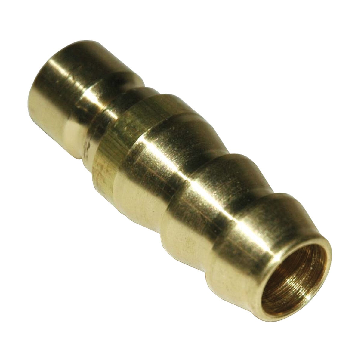 Combination Hose Insert/Plug, 300 Series 1/2" Hose Barb x 3/8" Water Passage, Brass - Image 1