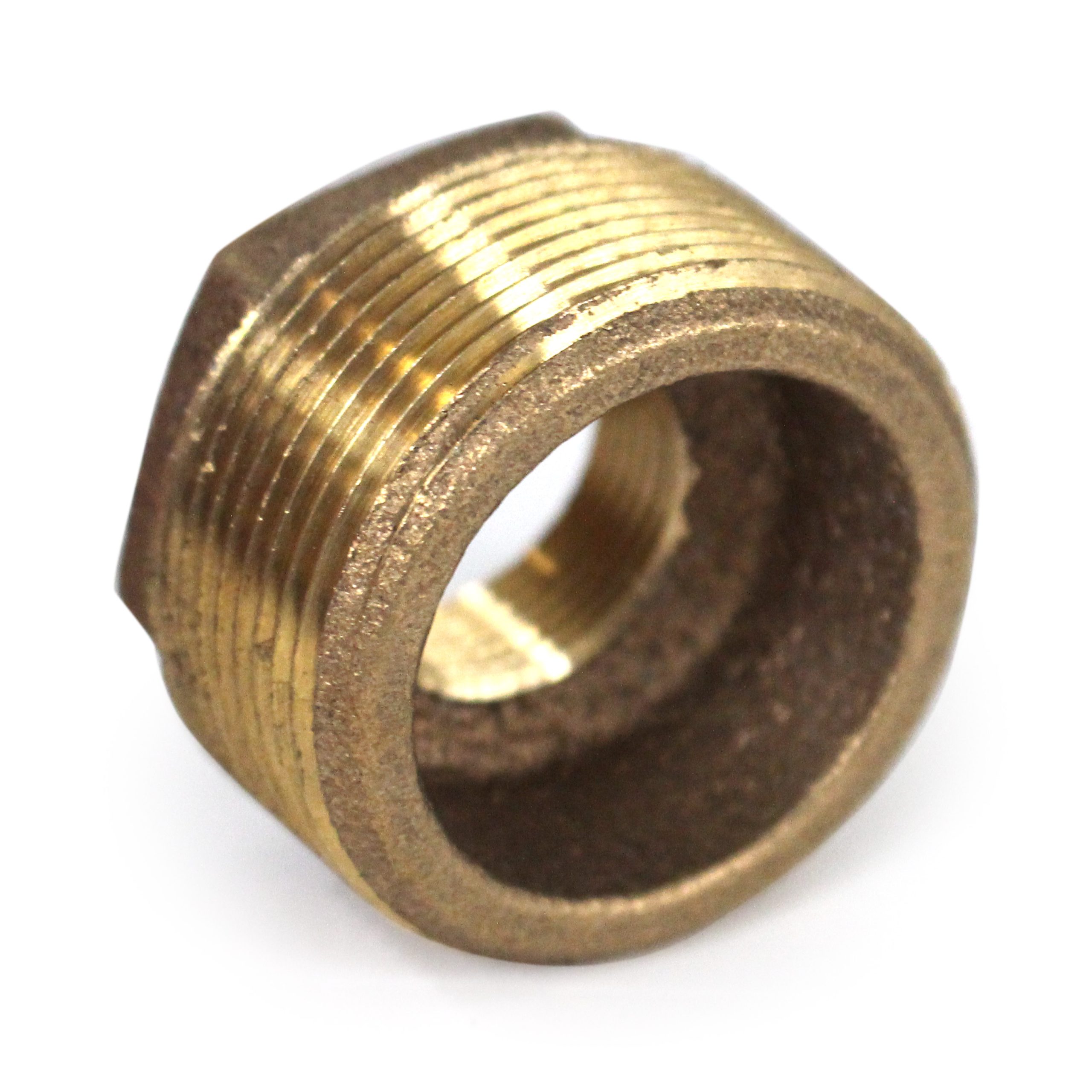 Bushing, Hex, 1-1/2" x 3/4" NPT, Bronze - Image 1