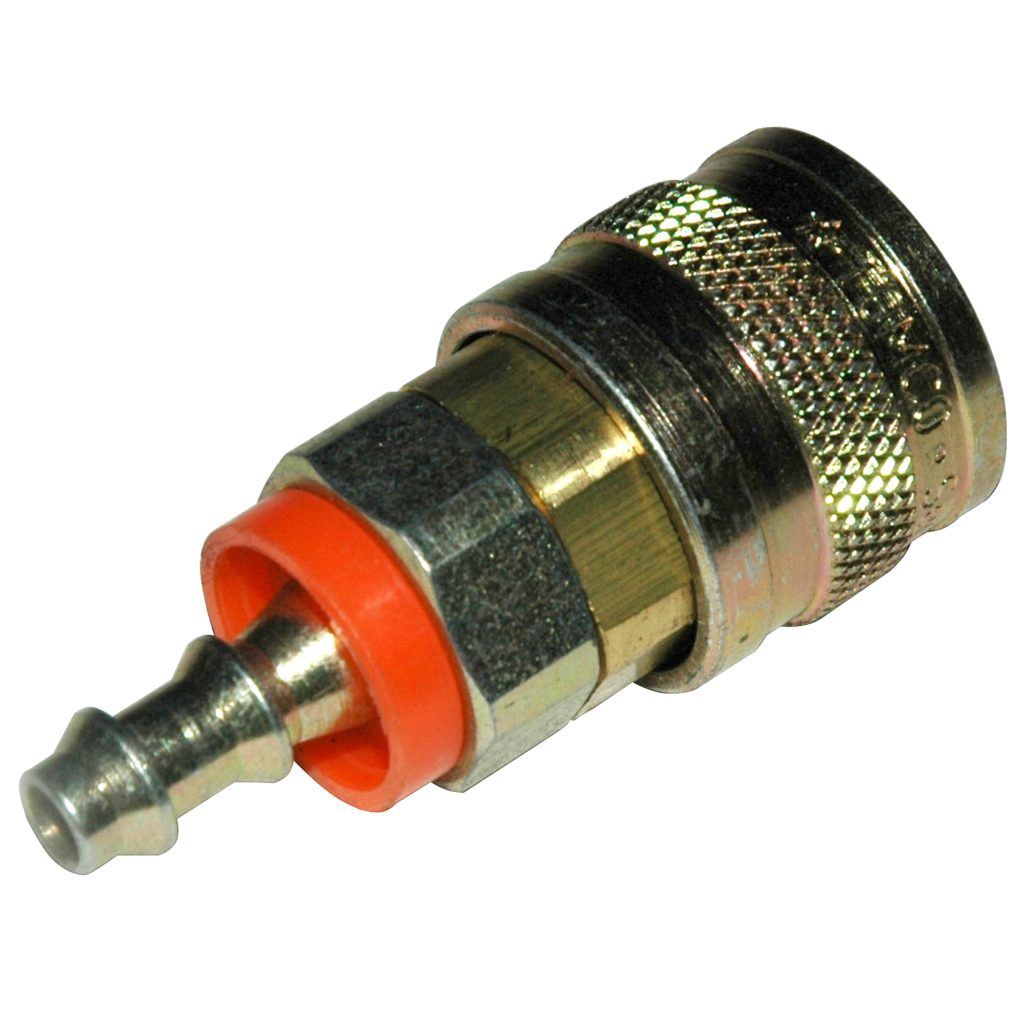 Coupler, 20 Series, 1/4" Body, 1/4" Push-On Hose Barb