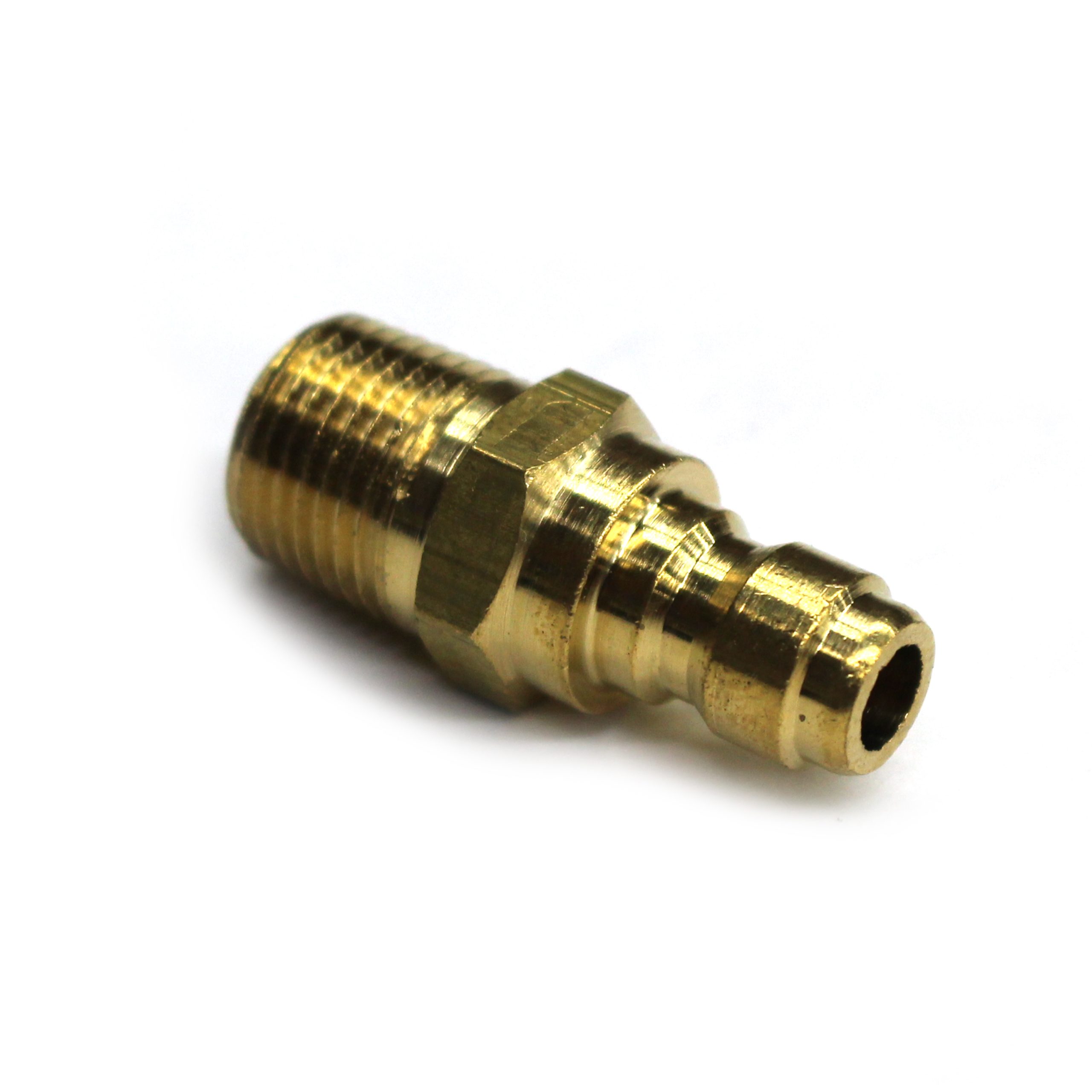 Plug, ST Series, 1/8" Body, 1/8"-27 Male NPT Brass - Image 1