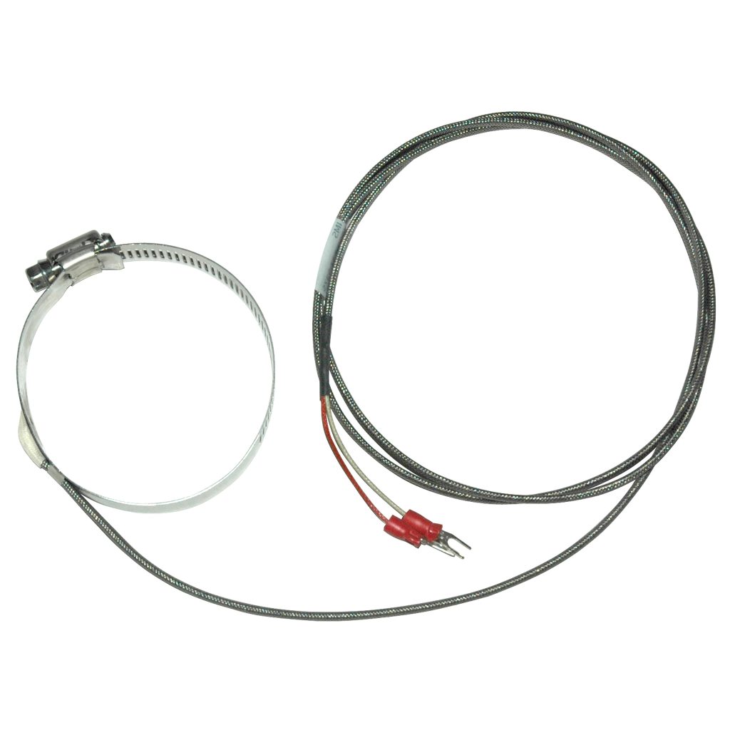 Thermocouple, 2-1/16" to 3" Diameter Range, All in One Clamp Style, Type J, 48" SS Leads, Spade Lugs