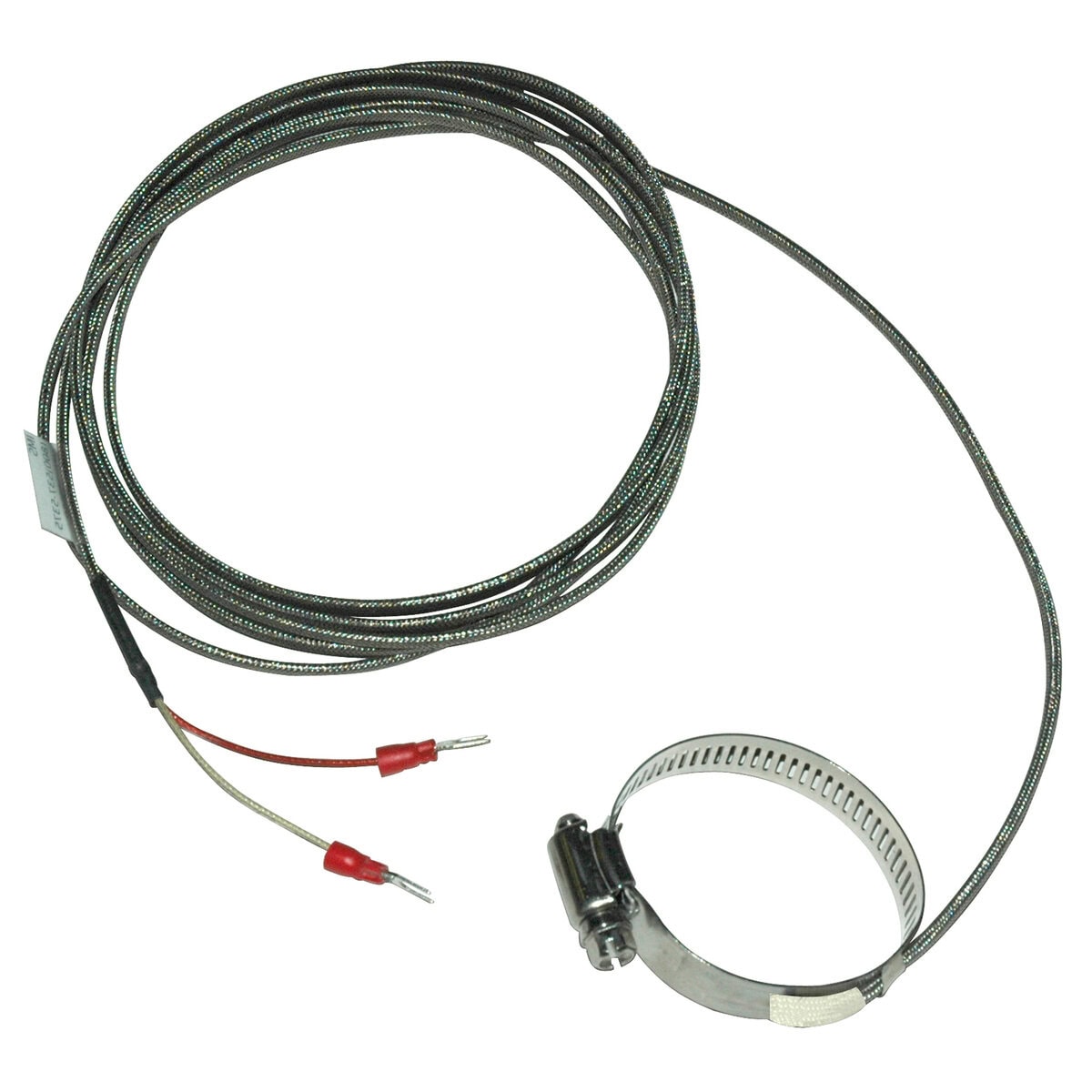 Thermocouple, 1-1/16" to 2" Diameter Range, All in One Clamp Style, Type J, 96" SS Leads, Spade Lugs - Image 1