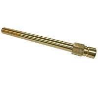Plug, Water Extension, 500 Series, 1/2" Passage, 8-1/2" Length, 3/8" NPT, Brass