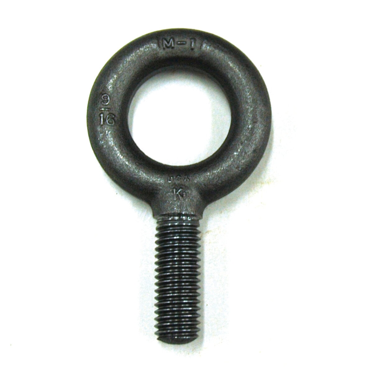 Eyebolt, 3,200 lb. Capacity, Standard, Non-Shouldered, Forged Steel, 9/16"-12 Thread Size - Image 1