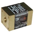 Flowmeter, 1/4″ NPT Inlet and Outlet, 2.5 gpm, Brass End Caps
