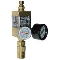 Flowmeter, 3/8″ NPT, 2.5 gpm, Brass, Thermometer, Pressure Gauge, QD’s
