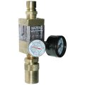 Flowmeter, 1/2″ NPT, 8.0 gpm, Brass, Thermometer, Pressure Gauge (100 psi), QD’s