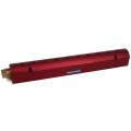 Manifold, Red Aluminum, (2) 1-1/2″ Inlets and (10) 1/2″ Ports, with (1) Bronze End Plug
