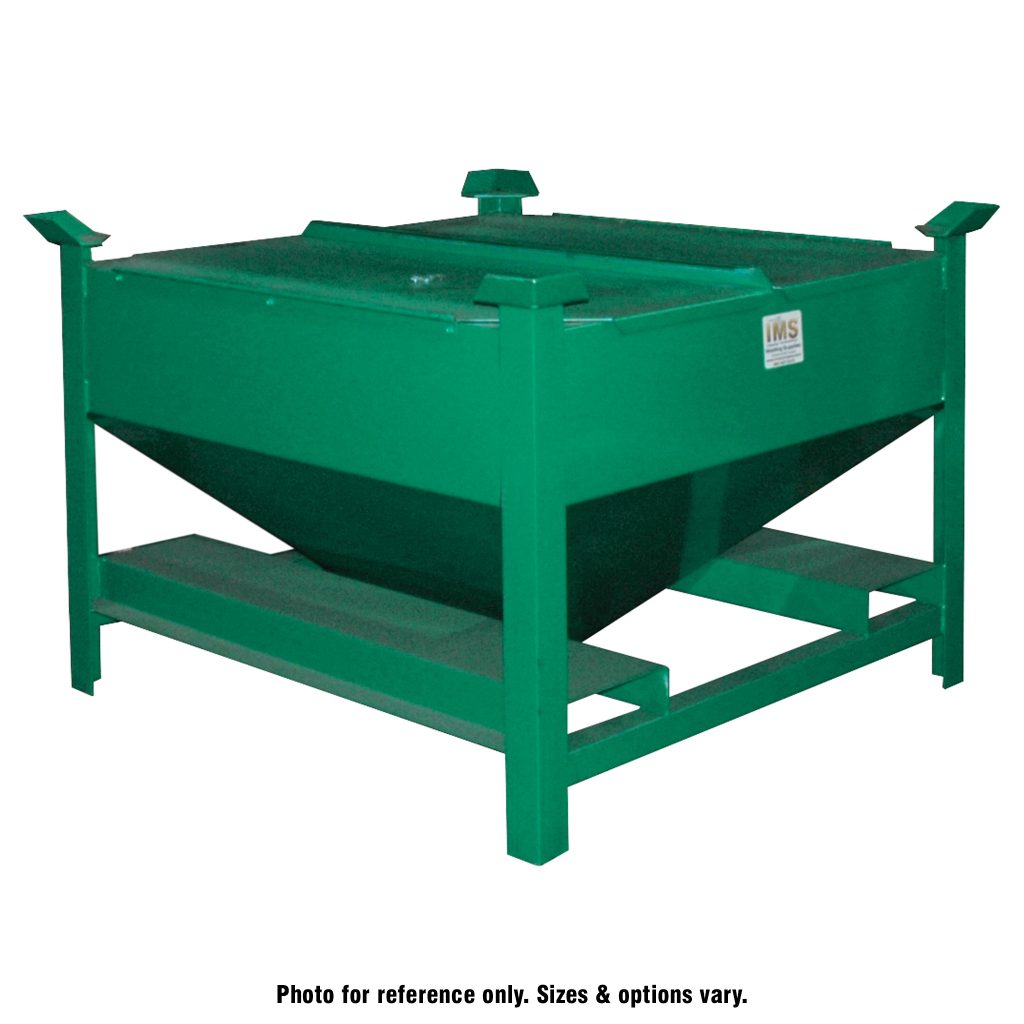 Mobile Storage Hopper, Heavy Duty 30 cu ft, 45° Hopper Slope