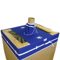 Gaylord Cover, Positive Pressure, 48" x 48", with 1 Port for 2" Diameter Wand/Probe