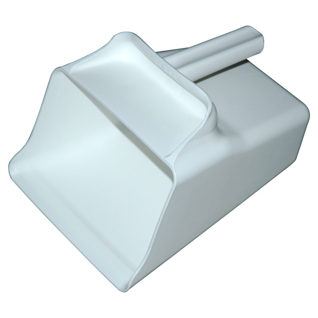Scoop, Plastic, 128 OZ, Flat Bottom Style,