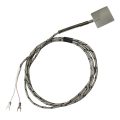 Thermocouple, Spade Style, Type J, 30mm Square Spade, 96″ SS Leads, Spade Lugs, Grounded