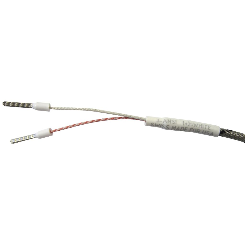 Thermocouple, Probe Style, Type J, 3/16" x 2-1/2" Tip, 144" SS Leads, Spade Lugs, Grounded