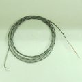 Thermocouple, Newbury-Nozzle Style, Type J, 0.118″ x 1″ Tip, 90° Bend, 96″ Leads, Stripped, Grounded
