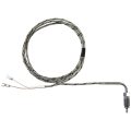 Thermocouple, Direct Melt Style B, Type J, Tungsten Tip, 96″ SS Leads, Spade Lugs, 3/8″-24 Thread, Grounded
