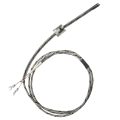 Thermocouple, Variable Depth, 1″-12″, Straight, 1/4″ Tip, Type J, 48″ SS Leads, Spade Lugs, Grounded