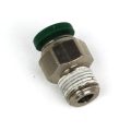 Push to Connect Tube Fitting, Connector, Male, 1/2″ OD Tube to 3/8″ NPT