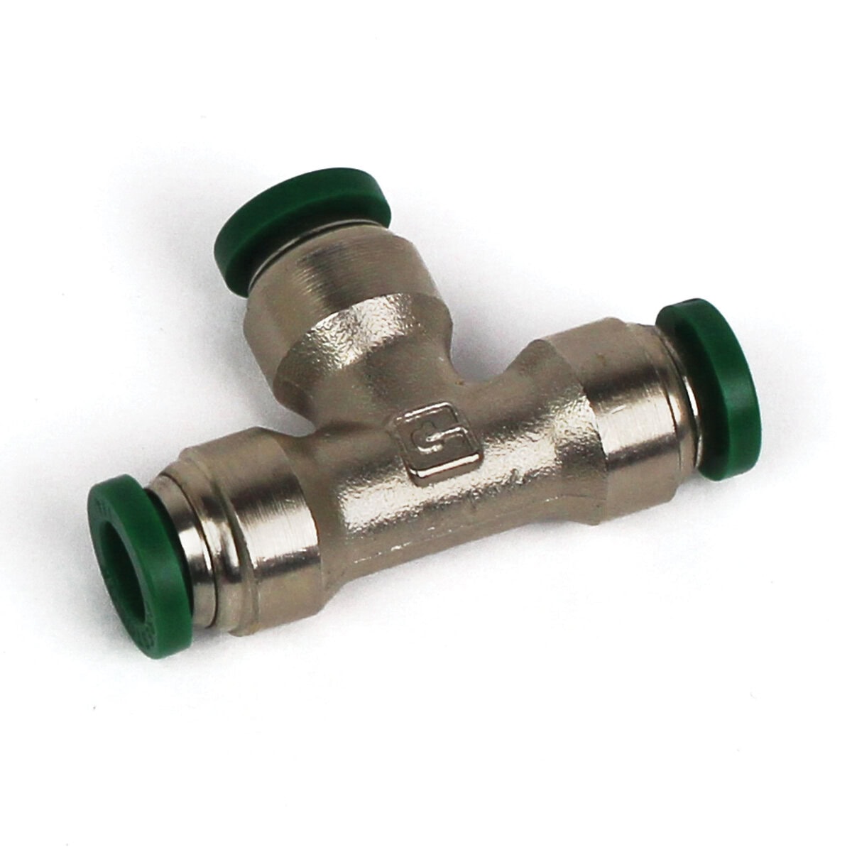 Push to Connect Tube Fitting, Union Tee, 1/4" OD Tube to 1/4" OD Tube - Image 2