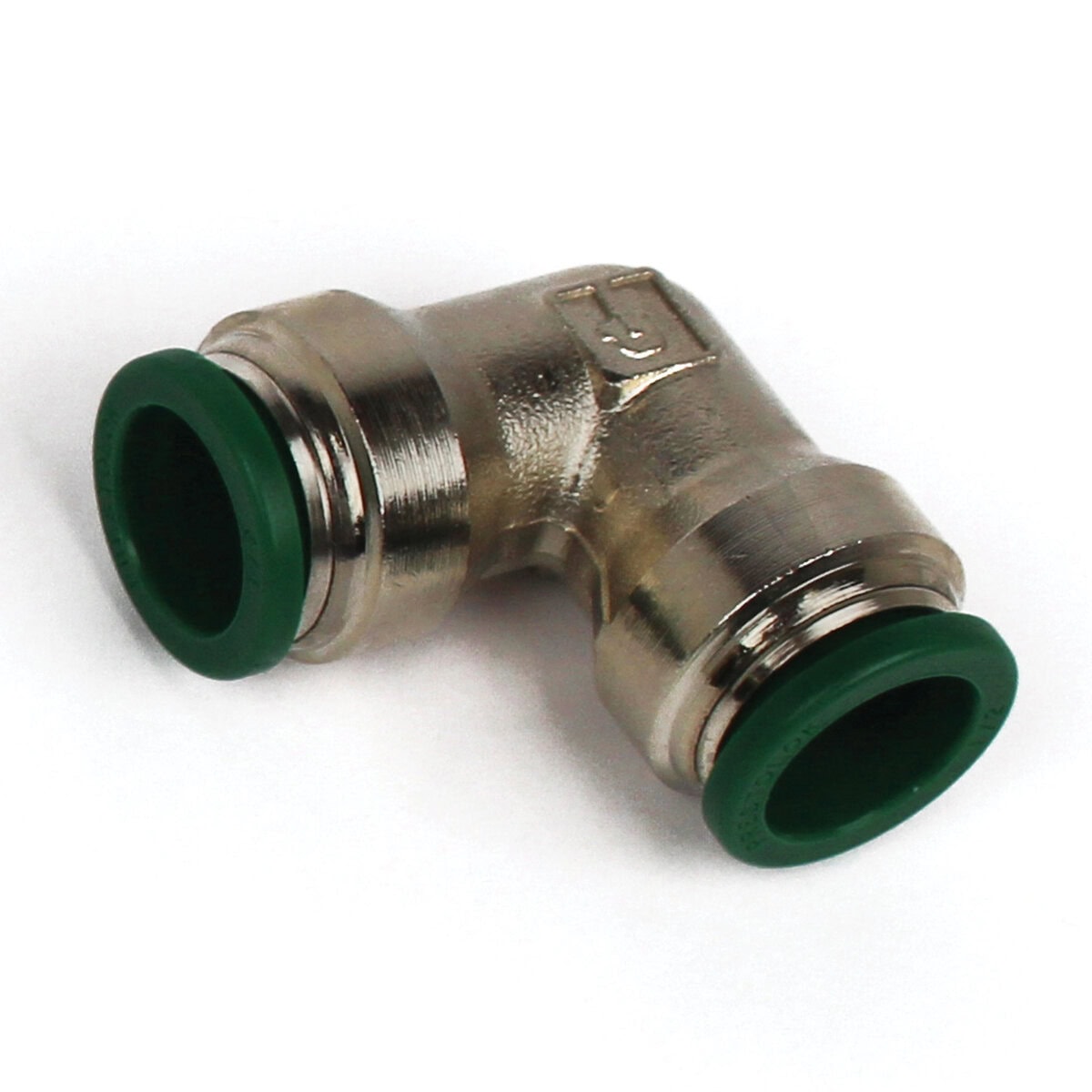 Push to Connect Tube Fitting, Union Elbow, 1/4" OD Tube to 1/4" OD Tube - Image 1