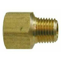 Extender-Adapter, Brass Mold Fitting 3/8" NPT Female x 1/4" NPT Male