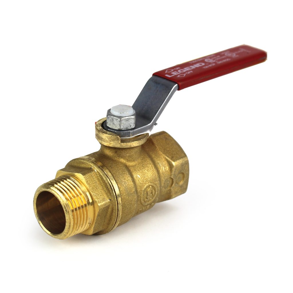 Ball Valve, 3/4" Male x 3/4" Female NPT Low Profile Stem, Brass