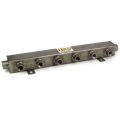 Manifold, Water, Stainless Steel, ST Series (2) 1-1/4″ Inlet/Outlet, (6) 1/2″ NPT Ports 19-1/4″ OAL