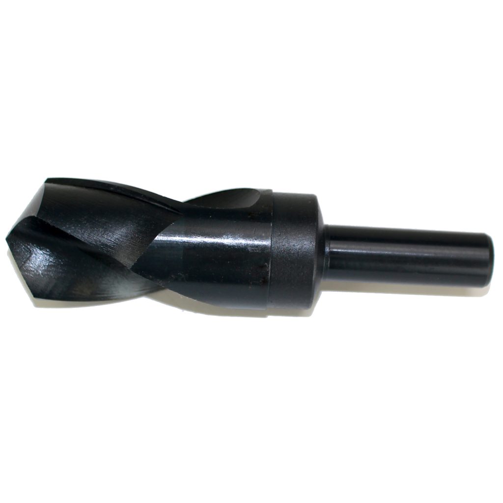 Drill Bit, Right Hand Spiral, Reduced Shank (HSS), 1-5/8" Bore Size, 3/4" Diameter Shank