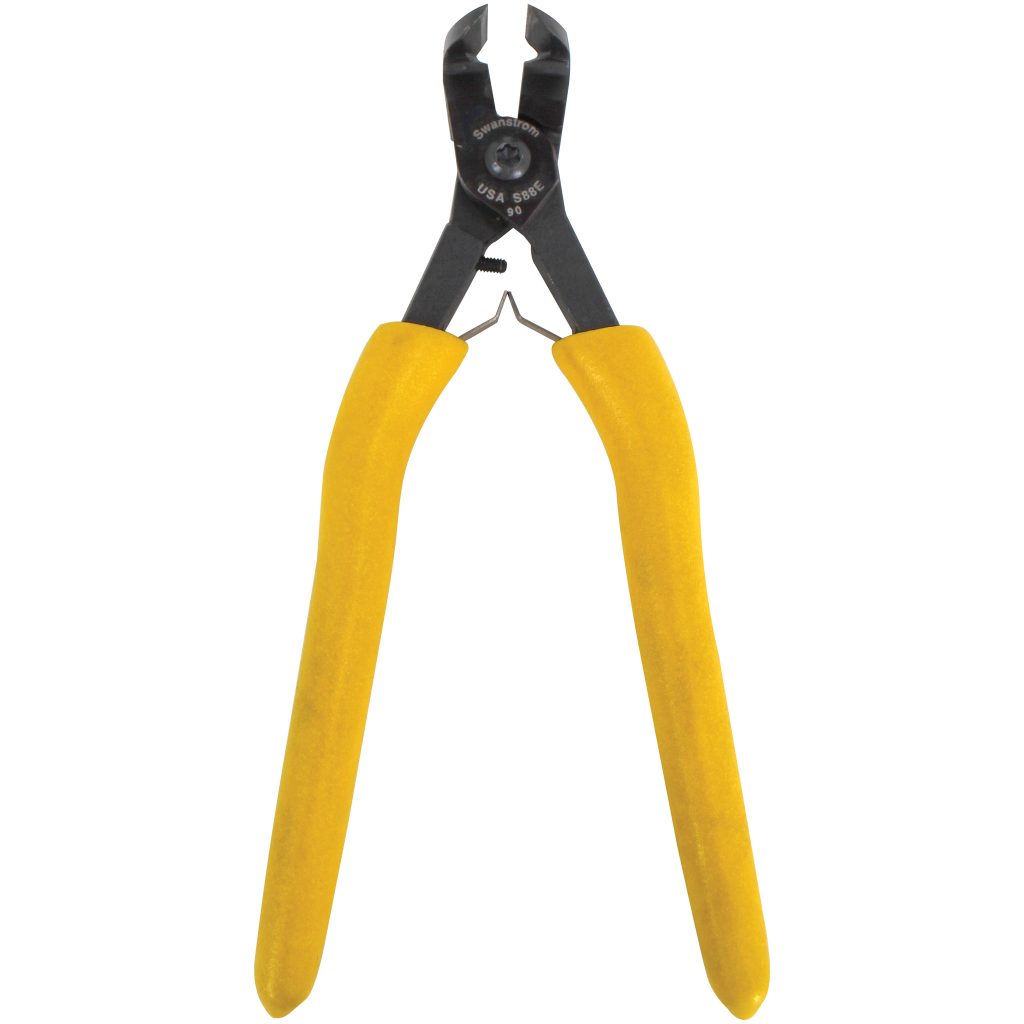 Gate Cutter, 7-3/4", Model S88.90, Leaf Spring, 90° Flat Back Blade, Hardened, Slim Profile