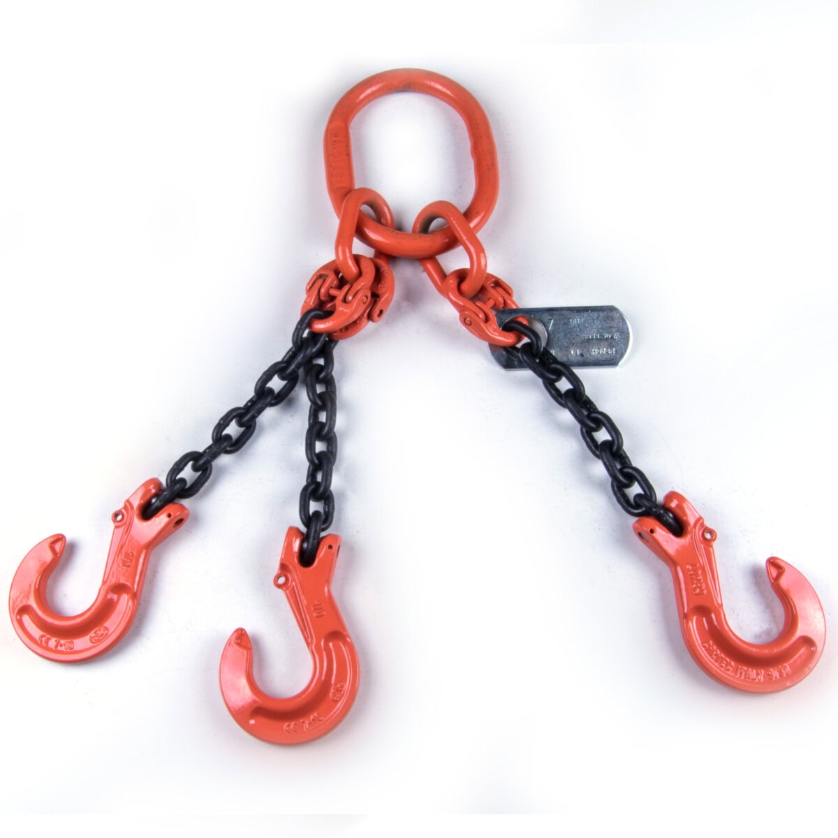 Chain Sling, Alloy, Type TOS, Three Leg, 5/8" Chain x 36" Reach, Standard Sling Hooks - Image 1