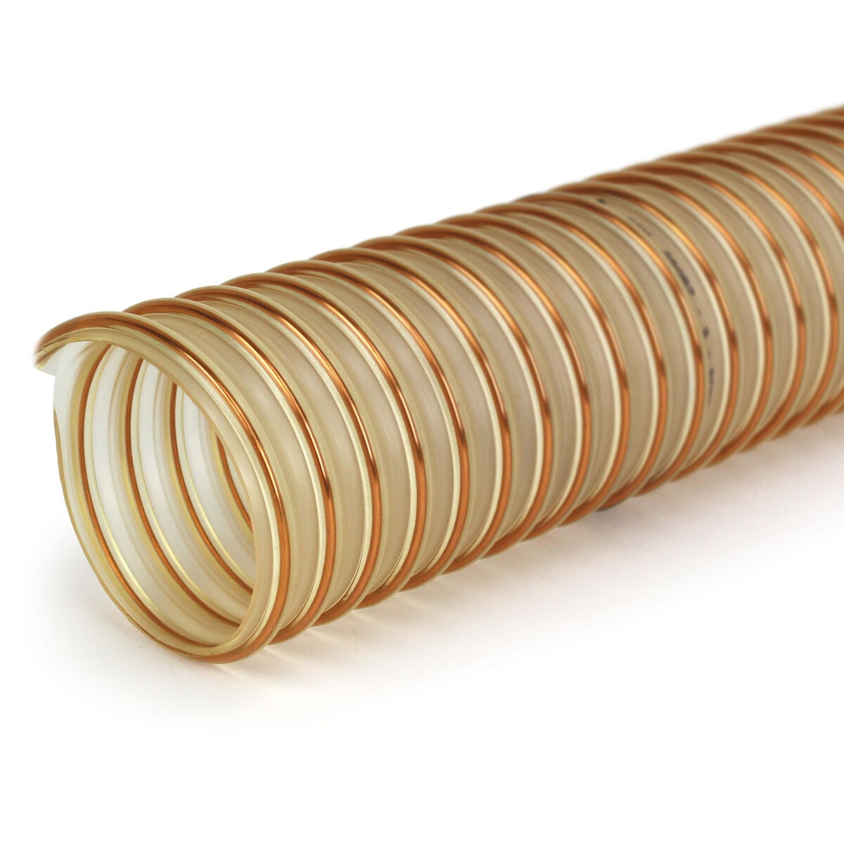 Loader Hose, 1" ID, Heavy Duty Polyurethane, Food Grade with Ground Wire - Image 1