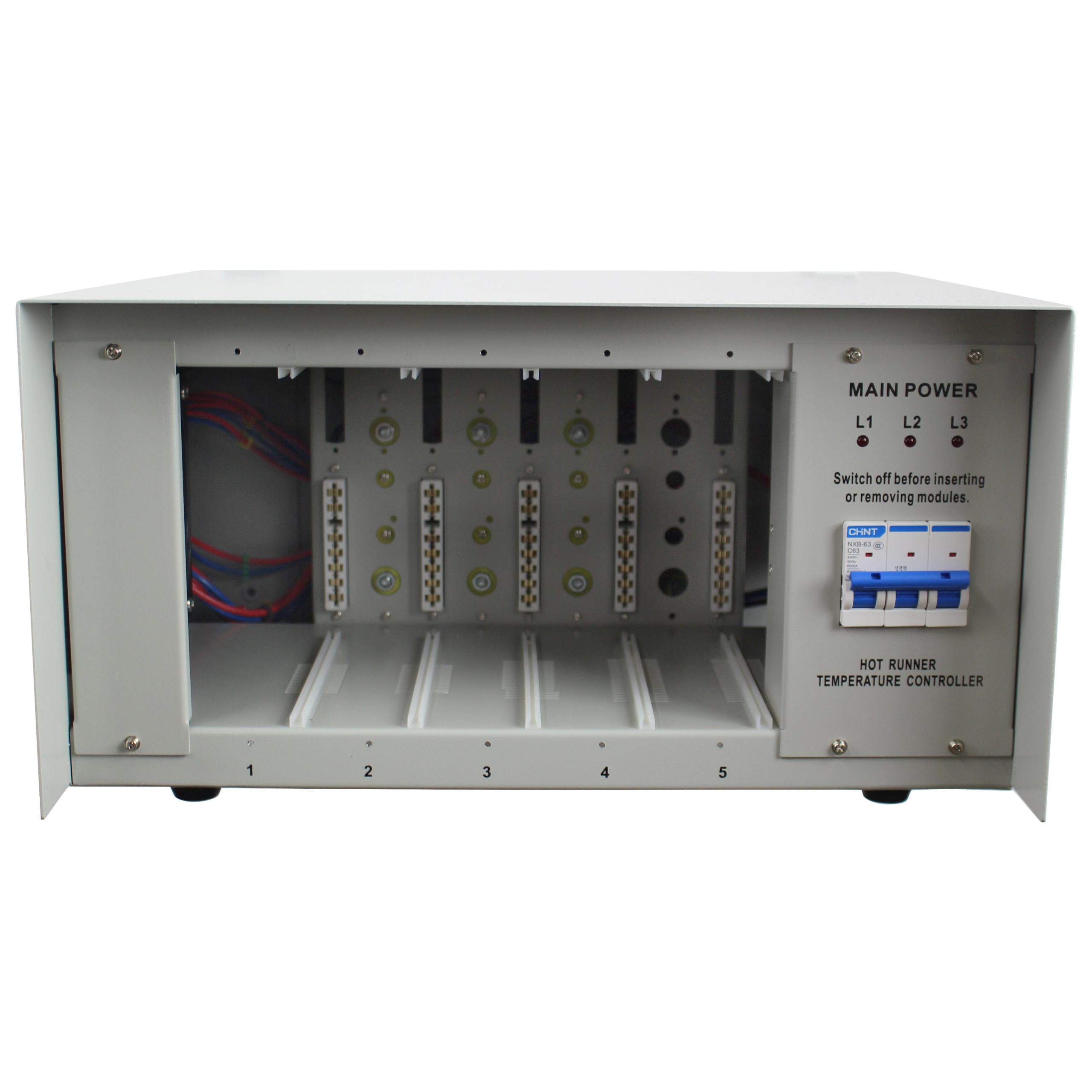 Mainframe Housing for 5-Zone Temperature Control System, 15 Amps Per Zone, 240V - Image 2