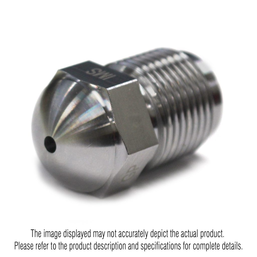 Nozzle Tip, GP, 1-1/2" OAL, 7/8"-14 Thread, 1/2" Rear Opening, 1/2" Radius, 1/4" Orifice