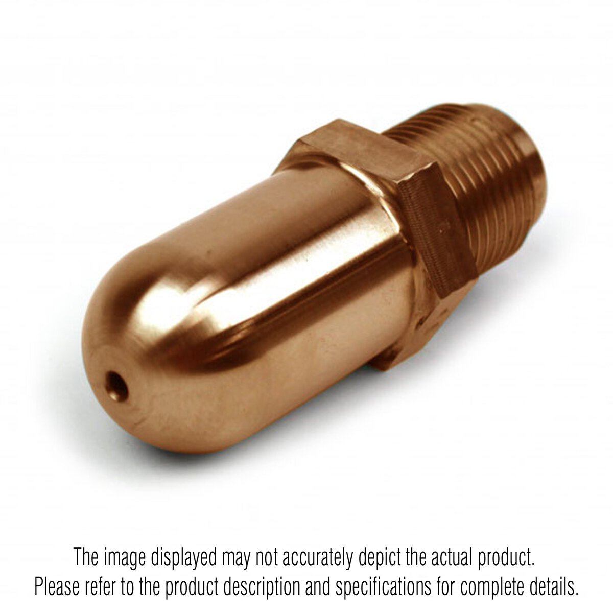 Nozzle Tip, GP, Becu, 2-3/4" OAL, 7/8"-14, 1/2" RO, 1/2" Radius, 1/8" Orifice. - Image 1