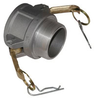 Cam & Groove Coupling, Type B 2" Brass, Female Coupler x Male NPT Thread