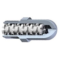 EZ Flow 20 Color Mixing Nozzle Tip, 3-1/2" OAL, 1/2" Radius, 5/16" Orifice, 7/8"-14 Thd.