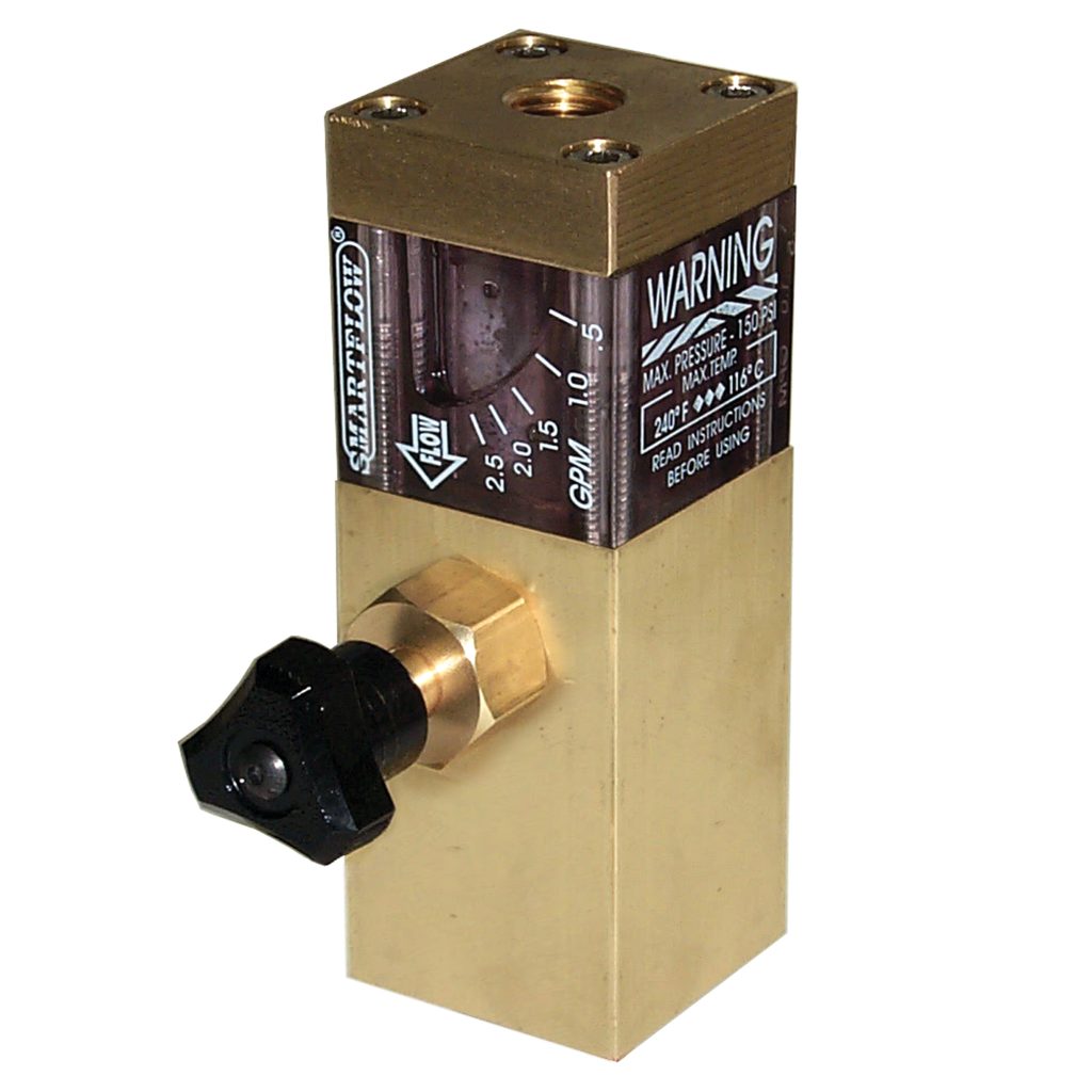 Flow Regulator, Brass, 3/8" NPT Inlet, 3/8" NPT Outlet, 1.5 gpm