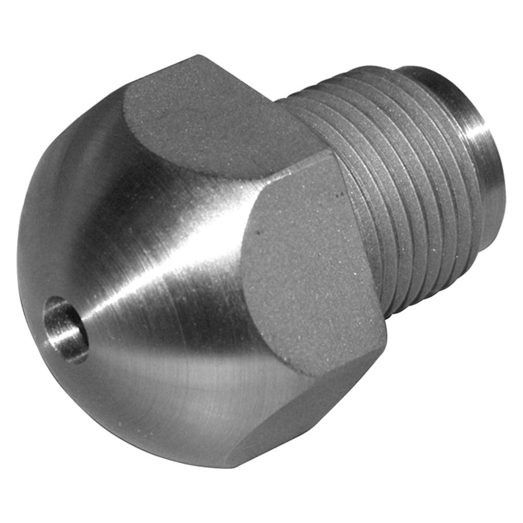 Nozzle Tip, Mushroom Head, GP, 1-3/4" OAL, 7/8"-14, 1/2" RO, 3/4" Rad, 1/4" Orf. 1-1/4" Across Hex