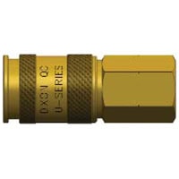 Universal Air Coupler, Brass, 3/8" Body Size