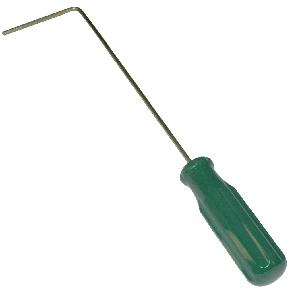 Brass Rod, 90 Degree Bend with Pointed Nose, 1/8" Rod Diameter, 11" Overall Length