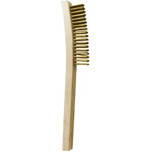 Brass Brush, Large Toothbrush Style, 1-1/8" Wide x 13" Overall Length