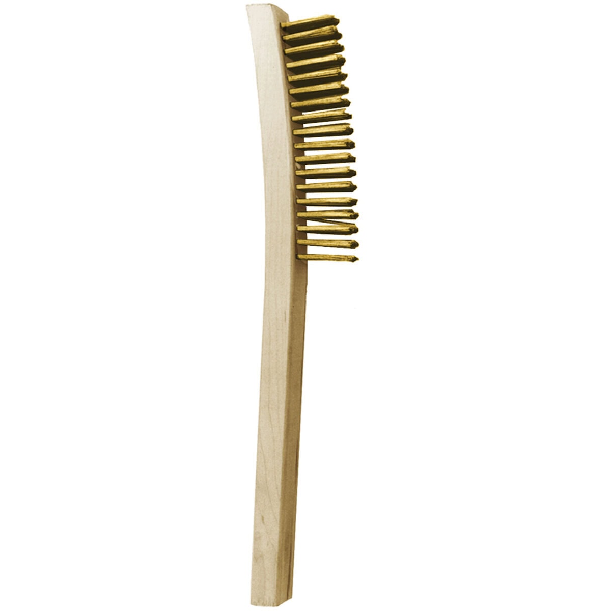 Brass Brush, 1-1/8" x 13", 1" Trim (Bristle) Length, Large Toothbrush Style. - Image 1