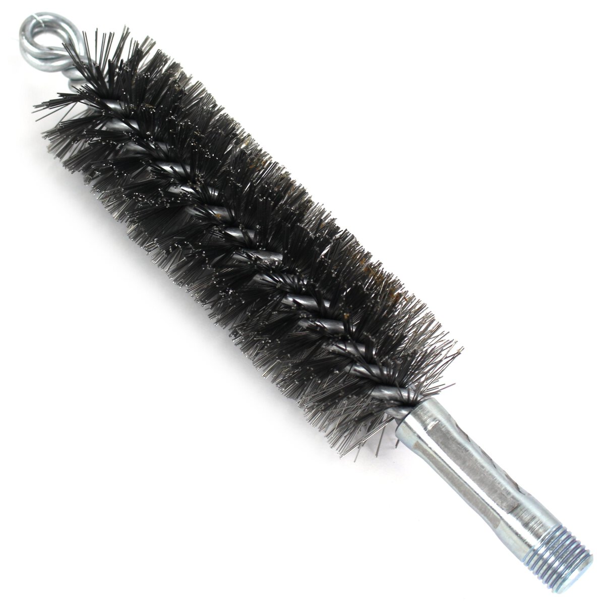Brush, Heavy Duty Barrel, 38mm OD, High Carbon Steel, Double Stem And Spiral - Image 1