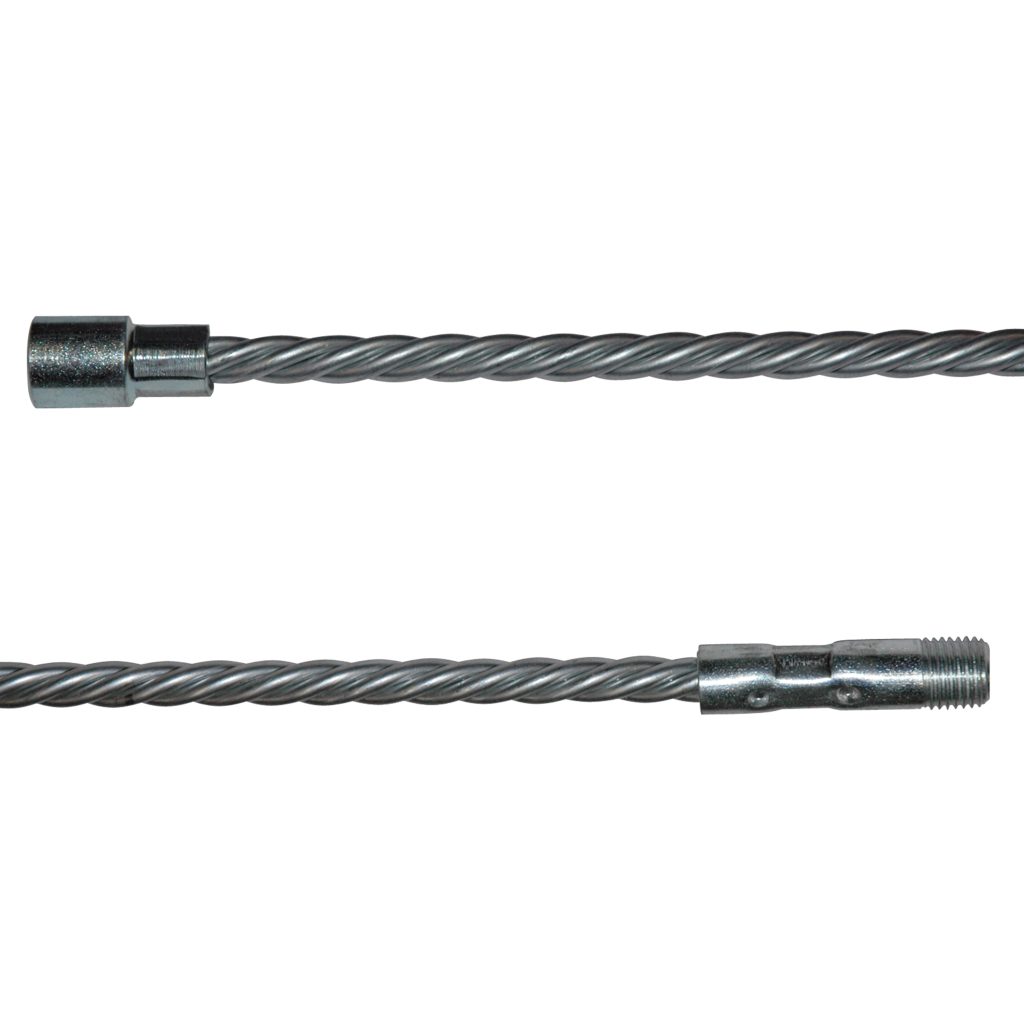 Extension Rod, 3', Twisted Steel, For Barrel Brushes, 1/4" NPT Male X 1/4" NPT Female