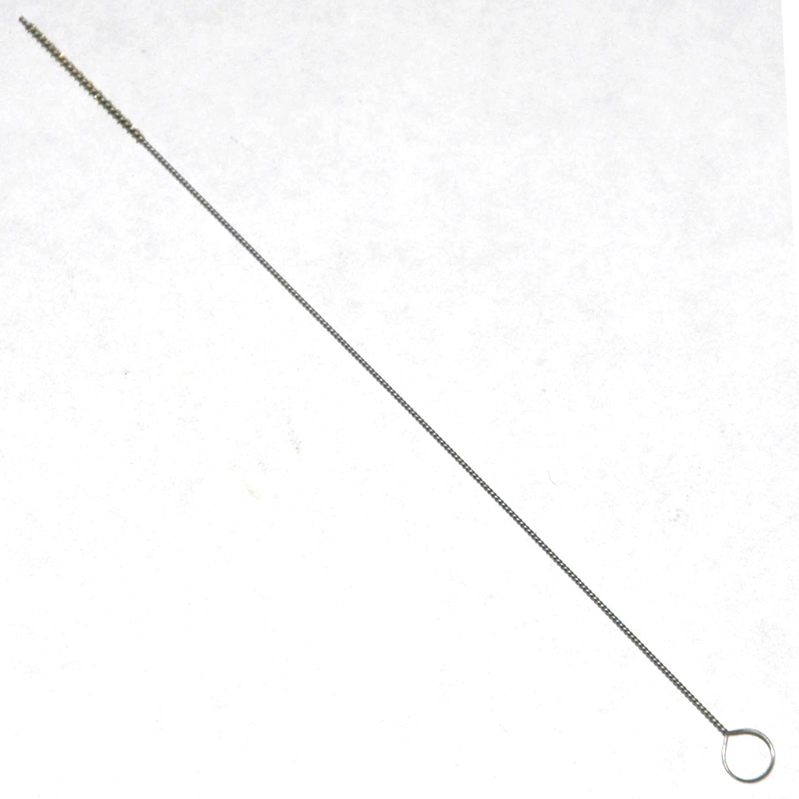 Brass Bristle Tube Brush, 1/16" Brush Diameter, 1" Brush Length, 6" Overall Length - Image 1