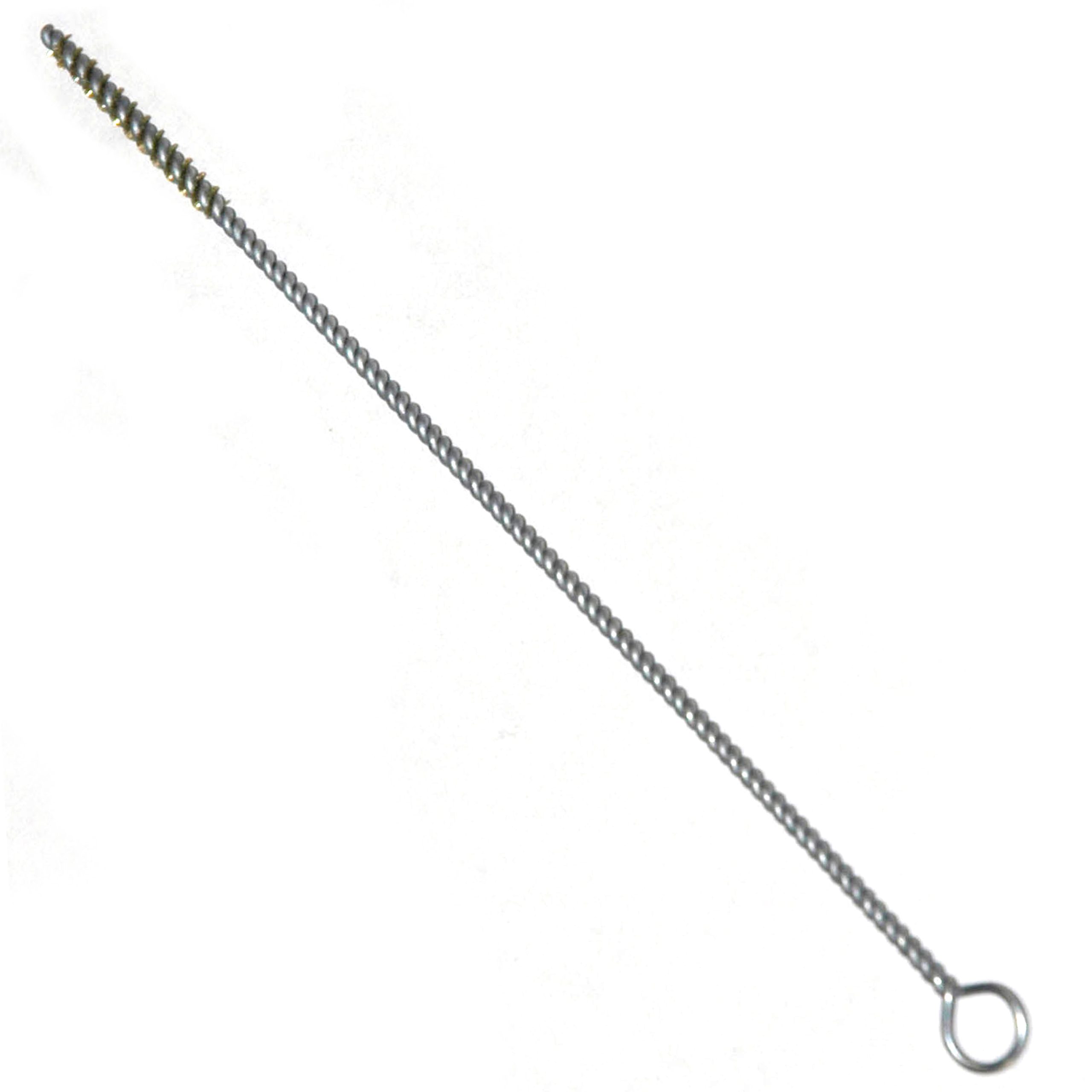 Brass Bristle Tube Brush, 1/8" Brush Diameter, 1" Brush Length, 6" Overall Length - Image 1